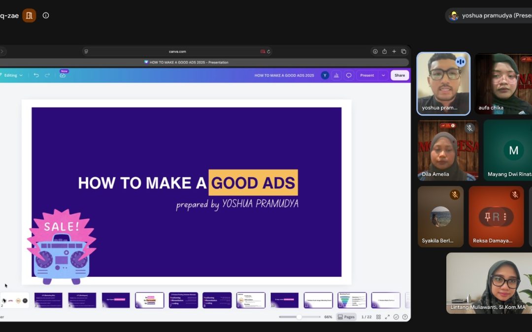 HIMANIKA UNIMMA Selenggarakan Workshop Iklan Kreatif untuk Tingkatkan Kompetensi Branding Peserta MONALESA Vol. 5
